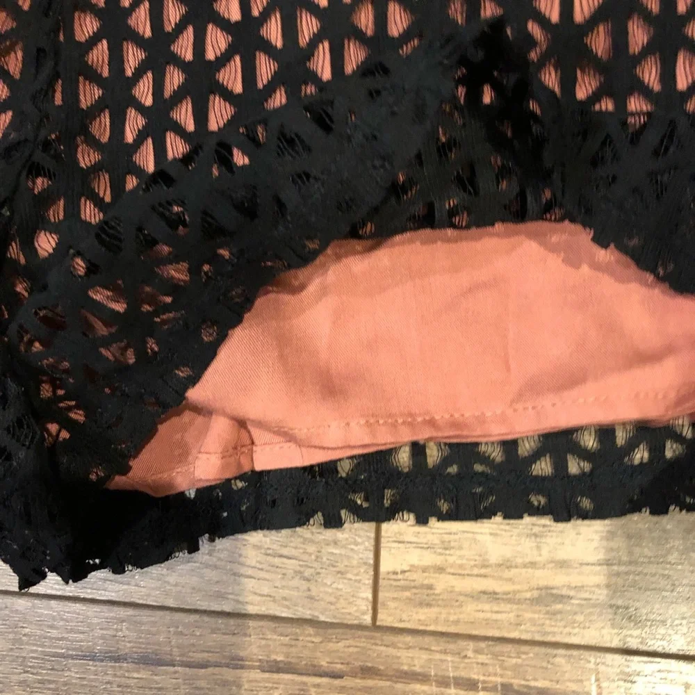 Astr Spaghetti Strap Lace Overlay Romper - Picture 4 of 6